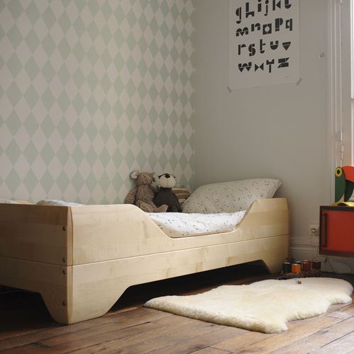 Letto singolo - ECHO - Kalon Studio - contemporaneo / per bambini / in legno