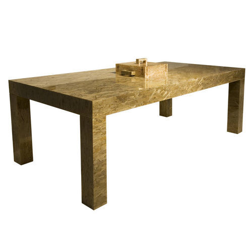 Tavolo contemporaneo - TOOL INLAYS - Droog - in legno / con supporto in legno / rettangolare
