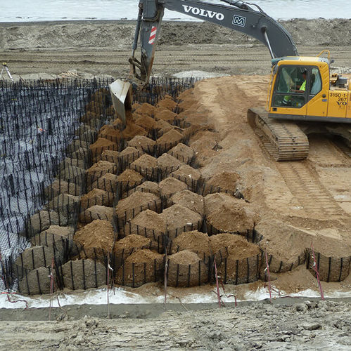 Geocomposito di consolidamento - TENSARTECH® STRATUM™ - Tensar International - in polietilene ad alta densità HDPE / per fondazioni / muro di controterra