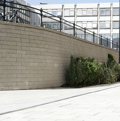 Muro di contenimento in calcestruzzo - TENSARTECH® TW1 - Tensar International - in suolo rinforzato / modulare / prefabbricato