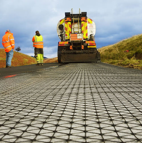 Geogriglia di consolidamento - AX5-GN - Tensar International - per strada / per barriera / per pavimentazione