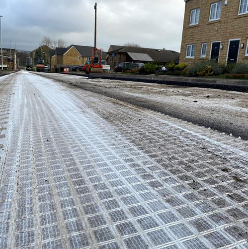 Geogriglia di protezione - GLASSTEX®GRID-R - Tensar International - di consolidamento / per lavori stradali / polimerica
