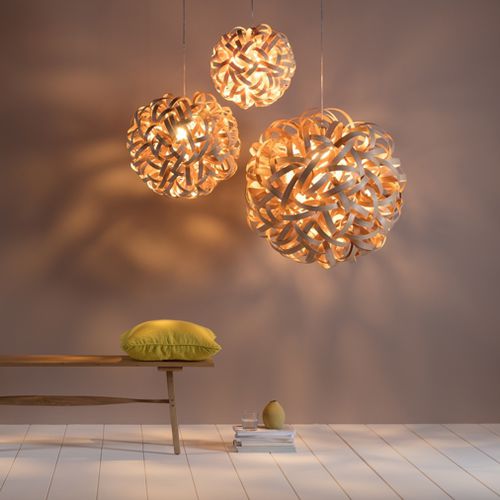 Lampada a sospensione - THE NO.1 - Tom Raffield - in rovere / in noce / in frassino