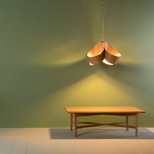 Lampada a sospensione - SPINNAKER - Tom Raffield - in rovere / contemporanea / con cavo