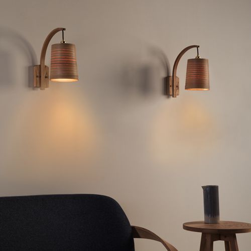 Applique contemporanea - STEM - Tom Raffield - da interno / in tessuto / in rovere