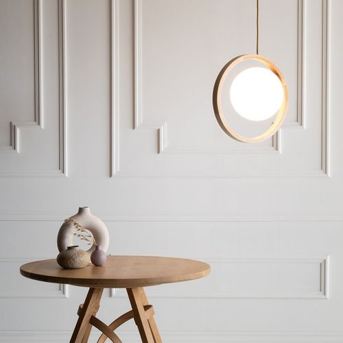Lampada a sospensione - LOER - Tom Raffield - in vetro / in frassino / contemporanea