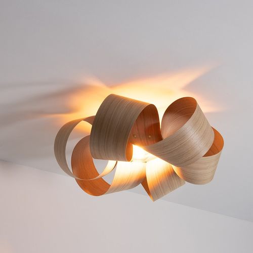 Plafoniera contemporanea - DRIFT - Tom Raffield - in rovere / in noce / LED
