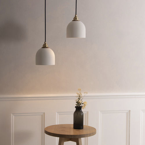 Lampada a sospensione - BUE  - Tom Raffield - in rovere / in ceramica / in maiolica