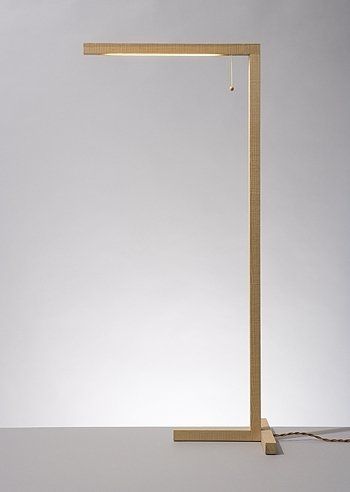 Lampada da terra - 1 X 1  - studiomama - in legno / contemporanea / con cavo