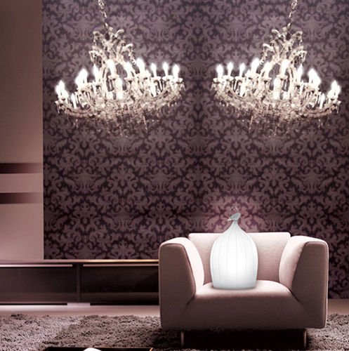 Lampada da tavolo - SMOONCAGE  - Beau et bien - in porcellana di Limoges / design originale / senza filo