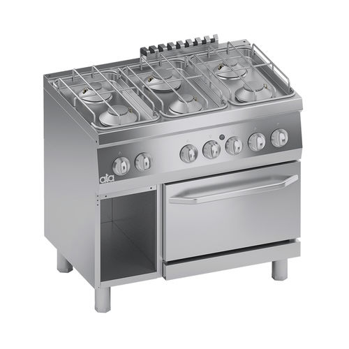 Blocco cottura a gas - K6GCU15FF - ATA - professionale / 6 fuochi / 1 forno