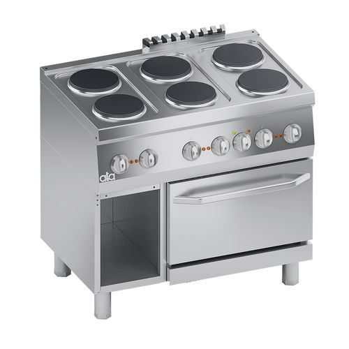 Blocco cottura elettrico - K6ECU15FF - ATA - professionale / 6 fuochi / 1 forno