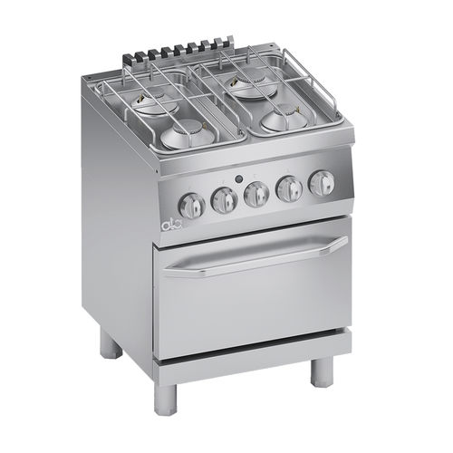 Blocco cottura a gas - K6GCU10FF - ATA - professionale / 4 fuochi / 1 forno