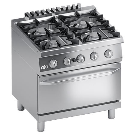 Blocco cottura a gas - K7GCUP10FFP - ATA - 4 fuochi / 1 forno / in ceramica