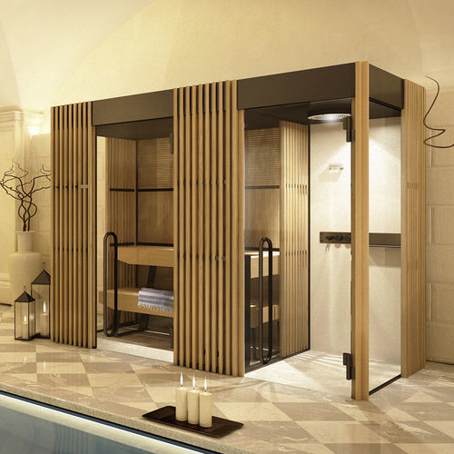 Sauna finlandese - SHADE - Starpool - contract / in legno / in vetro