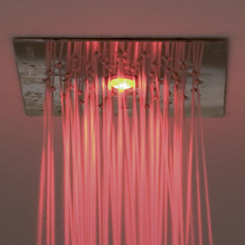 Soffione doccia da soffitto - VERTICAL KNEIPP - Starpool - rettangolare / a pioggia / con cromoterapia