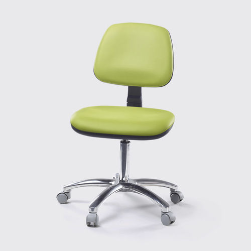 Sedia operativa in pelle - 070 A  - Lemi BEAUTY & SPA - con base a stella / con rotelle / girevole