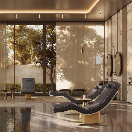 Set lounge da giardino per spazio pubblico - HARMONY - Lemi BEAUTY & SPA - per hotel / per uso residenziale / imbottito