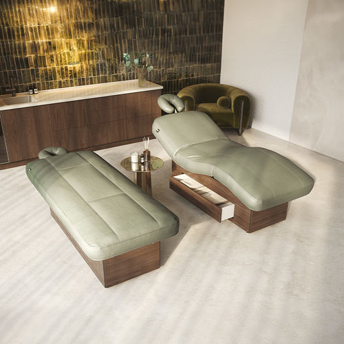 Lettino per massaggi elettrico - PORTOFINO - Lemi BEAUTY & SPA - pieghevole / in legno / ad altezza regolabile