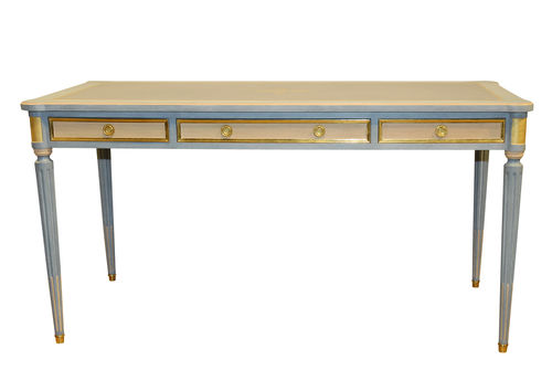 Scrivania in stile Luigi XVI - LACROIX - Balcaen - in legno / in pelle / con 4 gambe