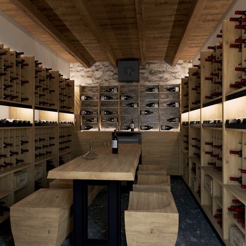 Portabottiglie in legno - ESIGO 14 AC3 - ESIGO - in acciaio / a muro / professionale