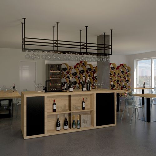 Mobile bar per uso contract - ESIGO WINE BAR 03 - ESIGO - per bar / contemporaneo / in legno