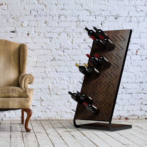 Portabottiglie in legno - ESIGO 4 TECH - ESIGO - a pavimento / su misura / Made in Italy