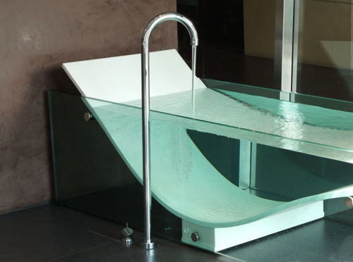 Miscelatore per vasca - HOB - Omvivo - a pavimento / in metallo cromato / da bagno