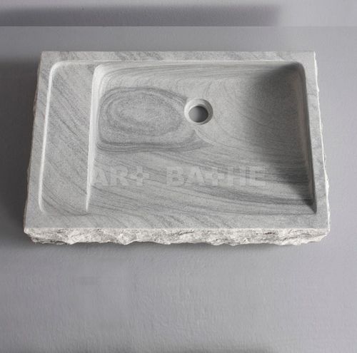 Lavabo da appoggio - AYANI  - artbathe - in pietra naturale / rettangolare / contemporaneo