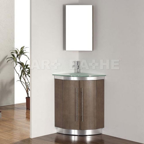 Mobile lavabo da appoggio - DINARA 31  - artbathe - in legno / contemporaneo / con specchio