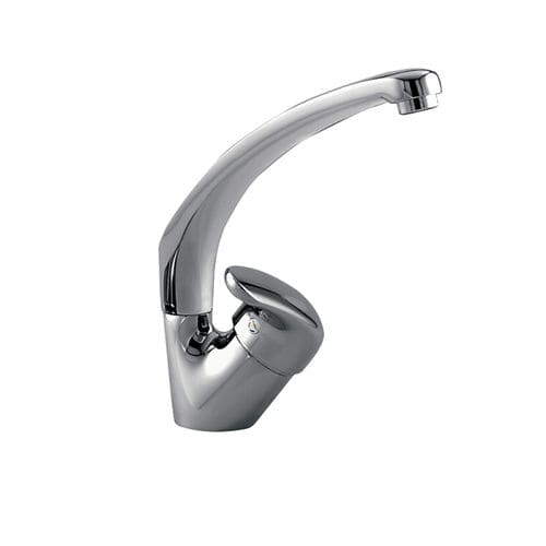Miscelatore da appoggio - 636000 - GRB MIXERS - in metallo cromato / da cucina / 1 foro