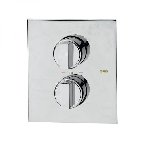Miscelatore doppio comando per doccia - 146800/50110520/50120520 - GRB MIXERS - da incasso / termostatico / in metallo cromato