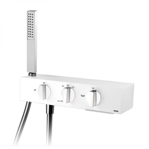 Miscelatore da doccia - 60220600 - GRB MIXERS - da parete / termostatico / in metallo cromato