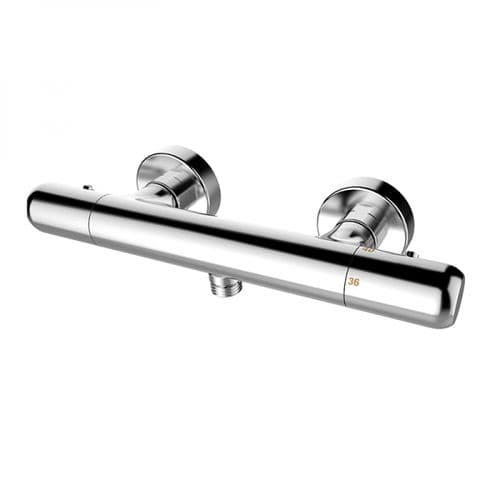 Miscelatore doppio comando da doccia - 35315350 - GRB MIXERS - da parete / termostatico / in metallo cromato