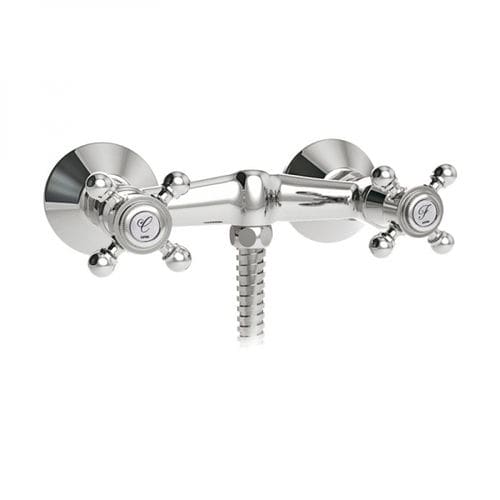 Miscelatore doppio comando da doccia - 231190 - GRB MIXERS - da parete / in metallo cromato / in ottone