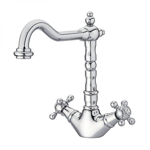 Miscelatore doppio comando per lavabo - 211799/213190 - GRB MIXERS - da appoggio / in metallo cromato / da bagno