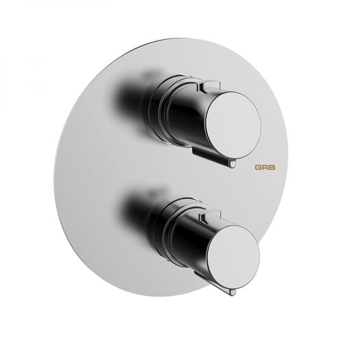 Miscelatore doppio comando per doccia - 44120440 - GRB MIXERS - da incasso / termostatico / in metallo cromato