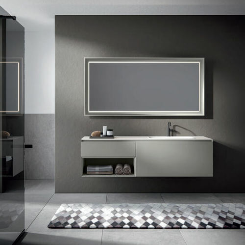 Mobile lavabo doppio - CHRONO - Agorà Group - sospeso / in MDF / contemporaneo