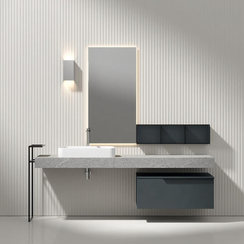 Piano lavabo in rovere - GIUNONE  - Agorà Group - in MDF / in HPL / impiallacciato in legno