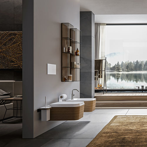 WC sospeso - CONO - Agorà Group - in ceramica / per uso residenziale / rettangolare