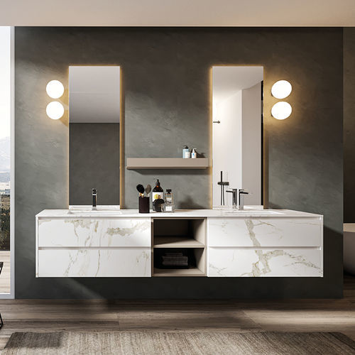Lavabo sottopiano - GEA - Agorà Group - in ceramica / rettangolare / 1 foro