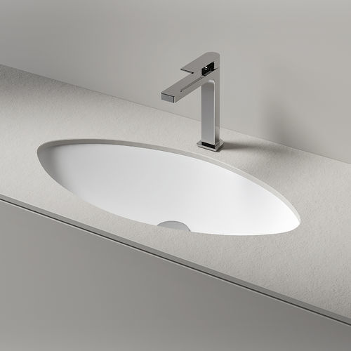 Lavabo sottopiano - OCCHIO 90 - Agorà Group - in ceramica / ovale / senza foro