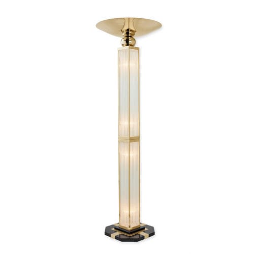 Lampada da terra - GRENOBLE GOLD - Art Deco Schneider - in vetro / Art Deco / con cavo