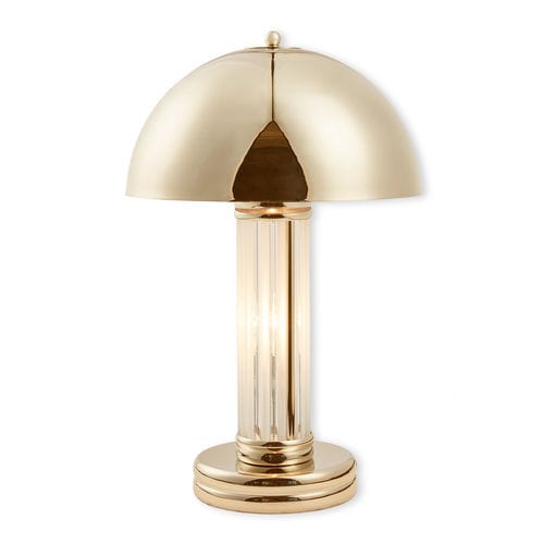 Lampada da tavolo - DOM GOLD - Art Deco Schneider - in ottone lucidato / classica / con cavo