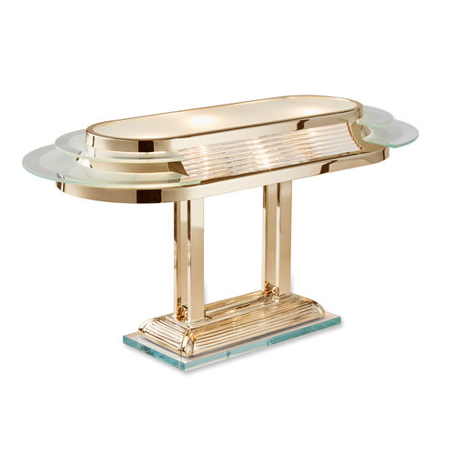 Lampada da tavolo - NIZZA I GOLD - Art Deco Schneider - in ottone lucidato / classica / con cavo