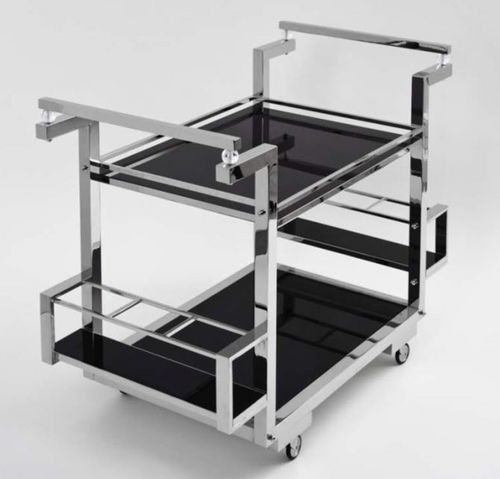 Carrello portavivande di servizio - BARWAGEN  - Art Deco Schneider - per uso residenziale / in metallo / in vetro