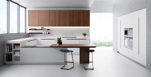 Cucina contemporanea - MIAMI - Biefbi Cucine - in legno / in acciaio / a L