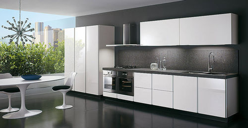 Cucina contemporanea - CAPRI - Biefbi Cucine - in legno laccato / senza maniglie / finitura lucida