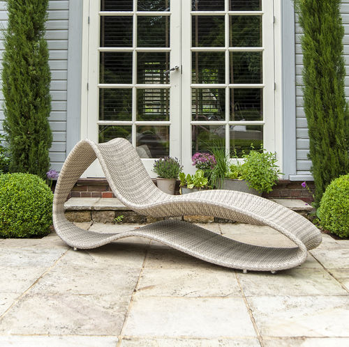 Lettino prendisole contemporaneo - Ocean Surf - Alexander Rose - in fibre sintetiche / in fibra vegetale / da giardino