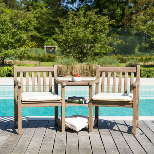 Set tavolo e sedia contemporaneo - SHERWOOD - Alexander Rose - da giardino / per bagnasciuga di piscina / in acacia